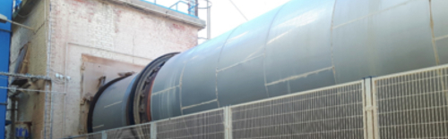 Rotationsovn hos Imerys Absorbents A/S i Fur