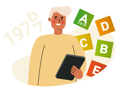 Energimærke illustration